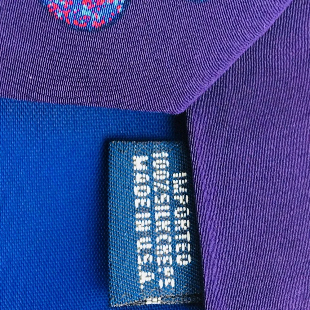The Beatles Tie Drive My Car Purple Red 100% Silk 1991 Necktie Collector Classic